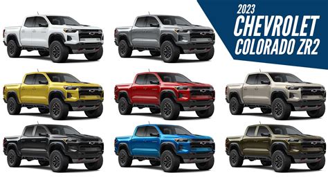 2023 Chevrolet Colorado ZR2 - All Color Options - Images | AUTOBICS