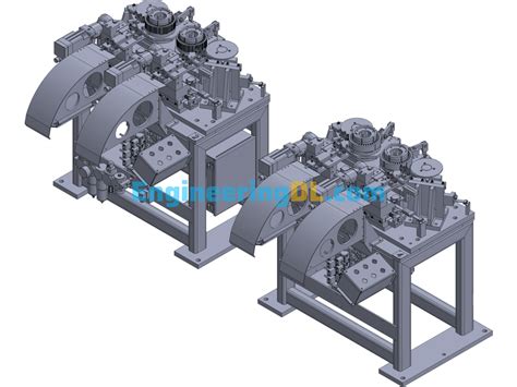 Head Rolling Machine (Detailed Assembly Drawing Of The Structure ...