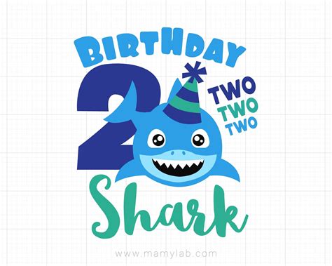 Free 138 Baby Shark Birthday Svg SVG PNG EPS DXF File