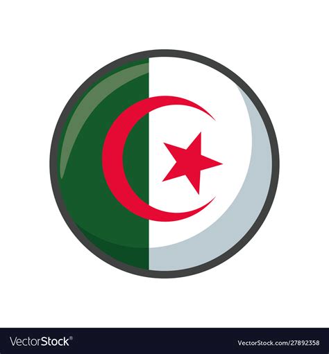 Isolated algeria flag icon block design Royalty Free Vector