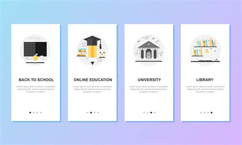 Onboarding screens for mobile app templates concept 252650 Vector Art at Vecteezy