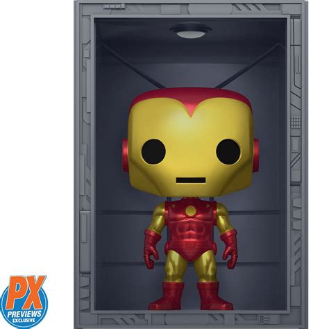 Marvel Iron Man Hall of Armor Iron Man Mark 1 and Mark 4 Deluxe Pop ...