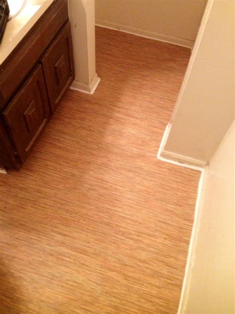 Bamboo Vinyl Bathroom Flooring Transformation