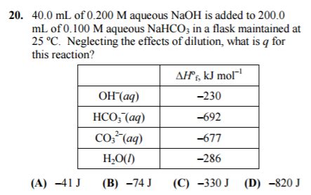 physical chemistry - How do you calculate the heat of a reaction given a table of heat of ...