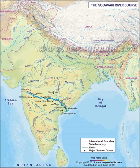 Godavari River and its Map