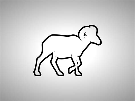 sheep Outline vector silhouette 21623288 Vector Art at Vecteezy