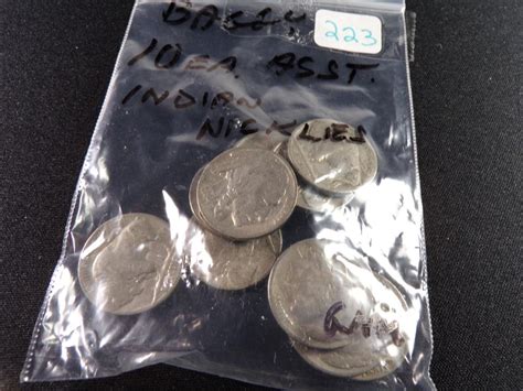 Sold at Auction: BAG OF 10 INDIAN HEAD BUFFALO NICKELS MIX OF DATES ...