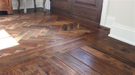 Walnut herringbone Jacobean | Custom Hand Cut Wooden Floors | Pinterest | Jacobean, Herringbone ...