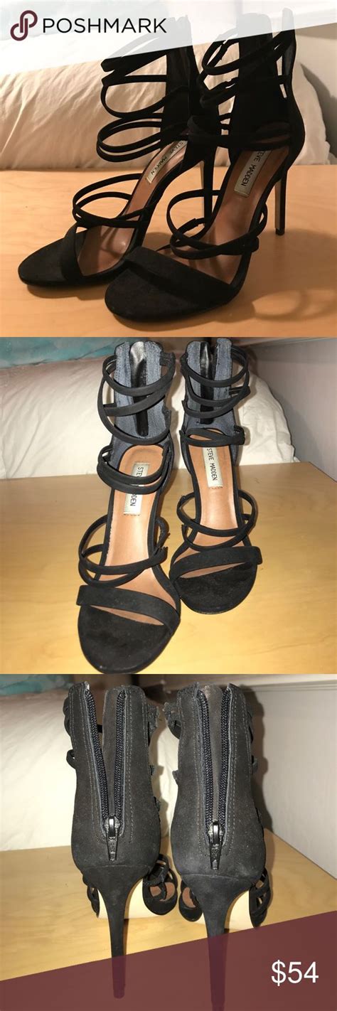 LIKE NEW Black Steve Madden heel | Black steve madden heels, Steve ...