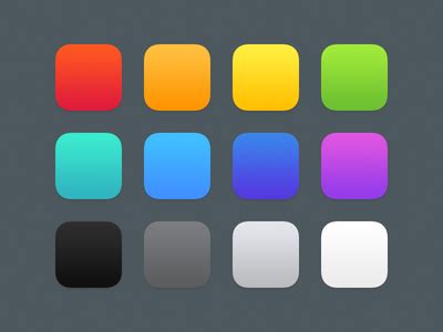 Colors | Web design icon, Icon set design, Ios 7 design