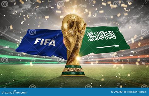 Fifa World Cup 2034 Host Saudi Arabia with Trophy Editorial Photo ...