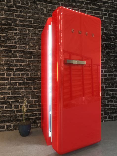 smeg retro fridge 3D model | CGTrader