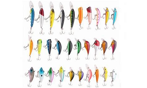 30PCS Freshwater Fishing Lures Baits Length From 1.57 to 3.66 inches ...