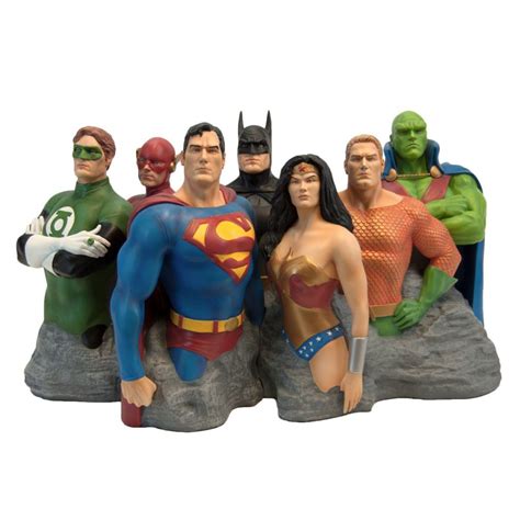 Justice League Original 7 by Alex Ross Fine Art Sculpture - GeekAlerts