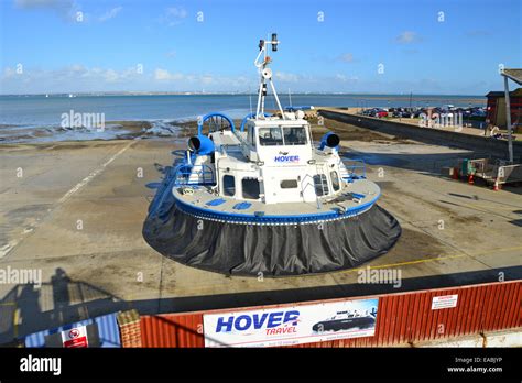 Hover Travel hovercraft, Ryde Harbour, Ryde, Isle of Wight, England, United Kingdom Stock Photo ...