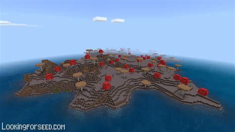 Mushroom Island Seeds for Minecraft Bedrock | Lookingforseed.com