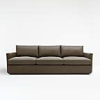 Lounge Deep Leather 3-Piece Sectional Sofa + Reviews | Crate & Barrel