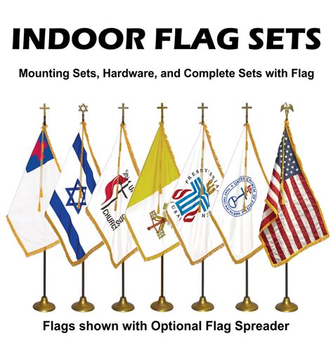 INDOOR / PARADE - Complete Flag Sets, Mounting Sets and Hardware Optio ...