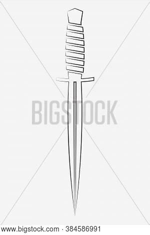 Dagger Outline. Vector & Photo (Free Trial) | Bigstock