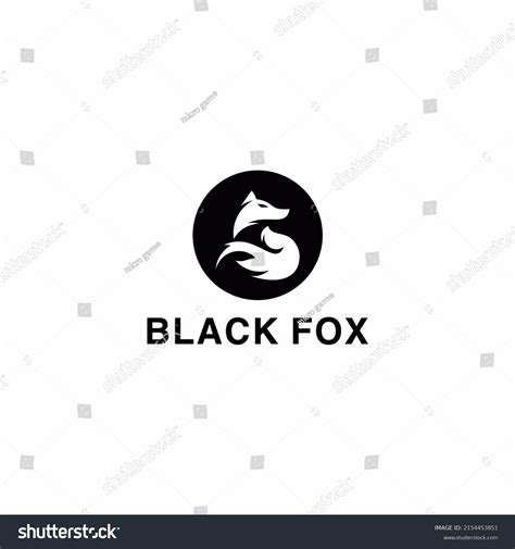 Black Fox Logo Design Vector Stock Vector (Royalty Free) 2154453851 | Shutterstock