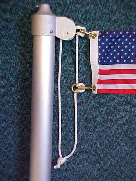 How to re-rope a flagpole, rerope a flagpole | Flag pole landscaping ...