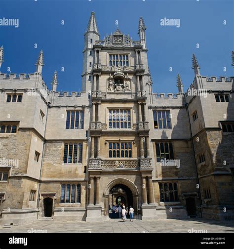 ENGLAND Oxfordshire Oxford University Architecture Old Bodleian Library ...