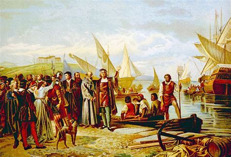 Christopher Columbus Embarkation | Art and Christopher columbus