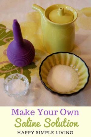 Homemade Saline Solution Recipe - Happy Simple Living