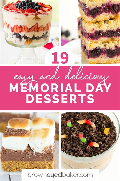 19 Easy & Delicious Memorial Day Desserts | Brown Eyed Baker