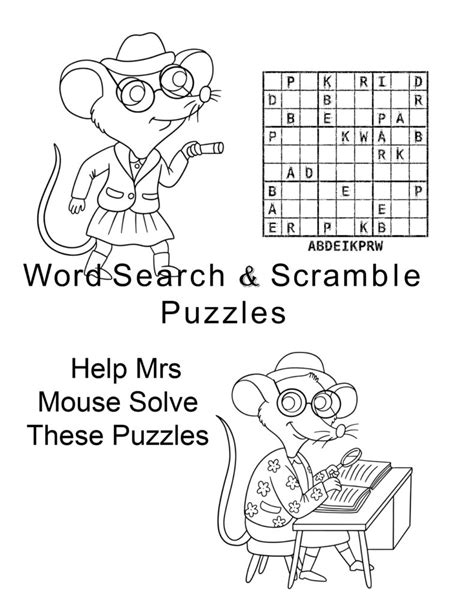 Word Search and Scramble Puzzles for KIDS! PRINTABLE! - Inspired Fun
