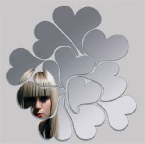 Classic Heart Shaped Design Acrylic Mirror Wall Stickers ( 15 Inch Siz – 999Only