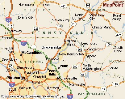 Brackenridge, Pennsylvania Area Map & More