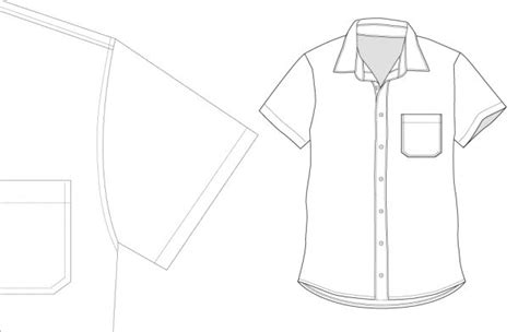 Free pattern download: Short Sleeve Shirt (Thread Theory) | Mens shirt ...