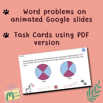 Understanding Fractions with Word Problems using Google Slides Animations