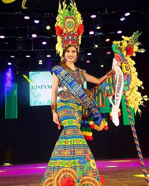 Stefani Zeceña of Guatemala wins Best in National Costume at Reina ...