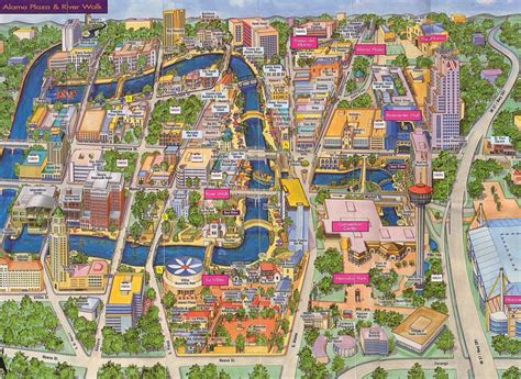 Map Of Hotels Near Riverwalk In San Antonio Texas - Printable Maps