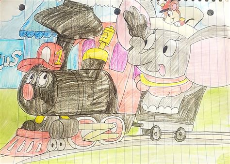 Casey Jr. and Dumbo by raralabelle1Art on DeviantArt