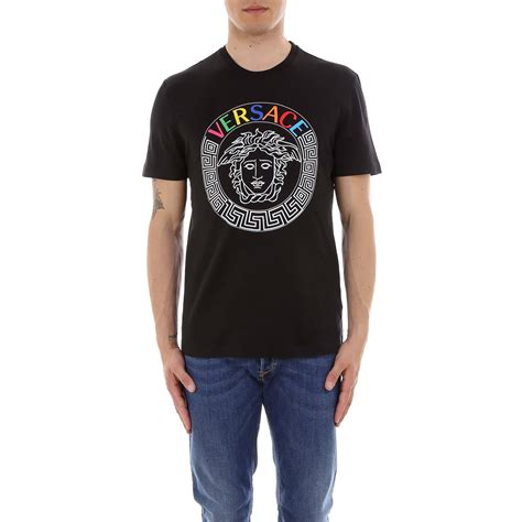 Versace Logo T-shirt in Black for Men - Lyst