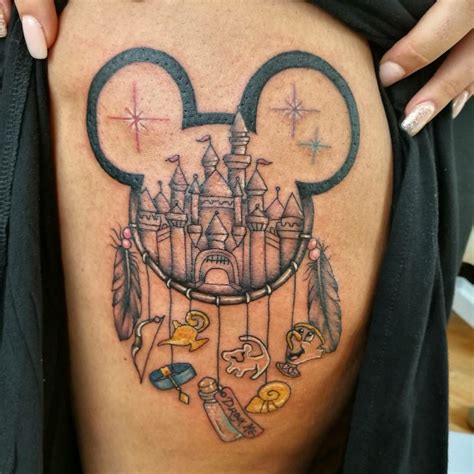 Disney themed dream catcher tattoo | Dream catcher tattoo, Disney ...