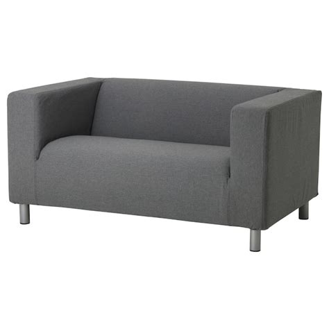 KLIPPAN Cover compact 2-seat sofa - Vissle grey - IKEA