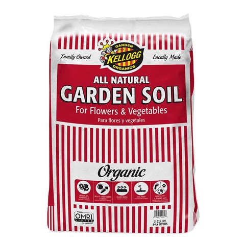 Kellogg Garden Organics 3 cu. ft. All Natural Garden Soil for Flowers and Vegetables-685 - The ...