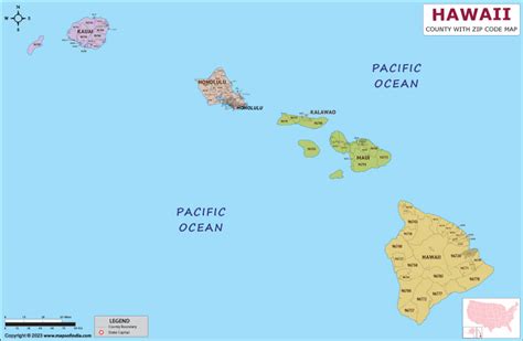 Zip Code Map Of Hawaii - Spring Solstice 2024