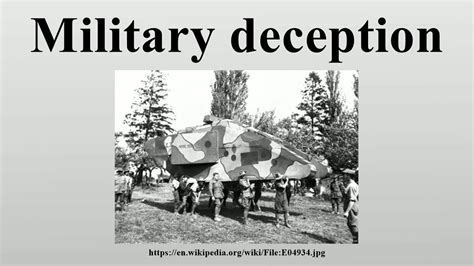 Military deception - YouTube