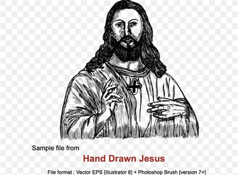 Jesus Praying Hands Drawing Cross, PNG, 598x606px, Jesus, Art, Black And White, Christianity ...
