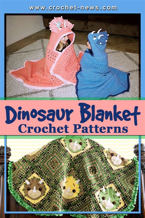 10 Crochet Dinosaur Blanket Patterns - Crochet News