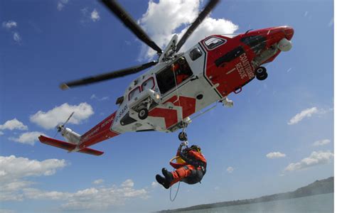 Helicopter rescue at sea