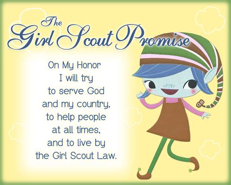 I am Girl Scouts: Girl Scout Promise & Law Printable – Girl Scout ...