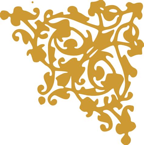 Gold Corner Clip Art at Clker.com - vector clip art online, royalty ...