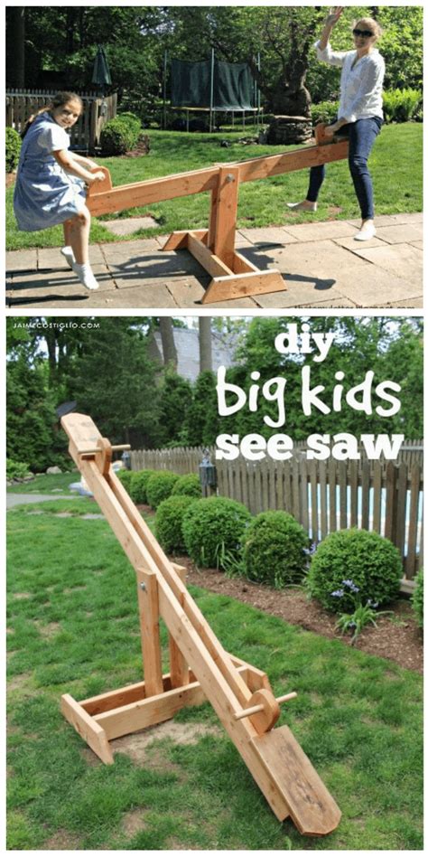 DIY See Saw for Big Kids - Jaime Costiglio