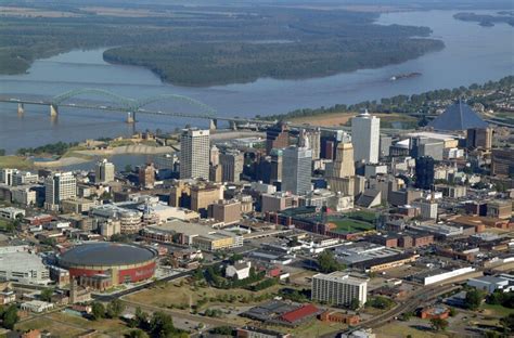 Memphis, TN : Aerial Picture of Downtown Memphis, TN photo, picture, image (Tennessee) at city ...